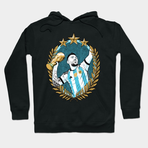 LIONEL MESSI Hoodie by THE HORROR SHOP